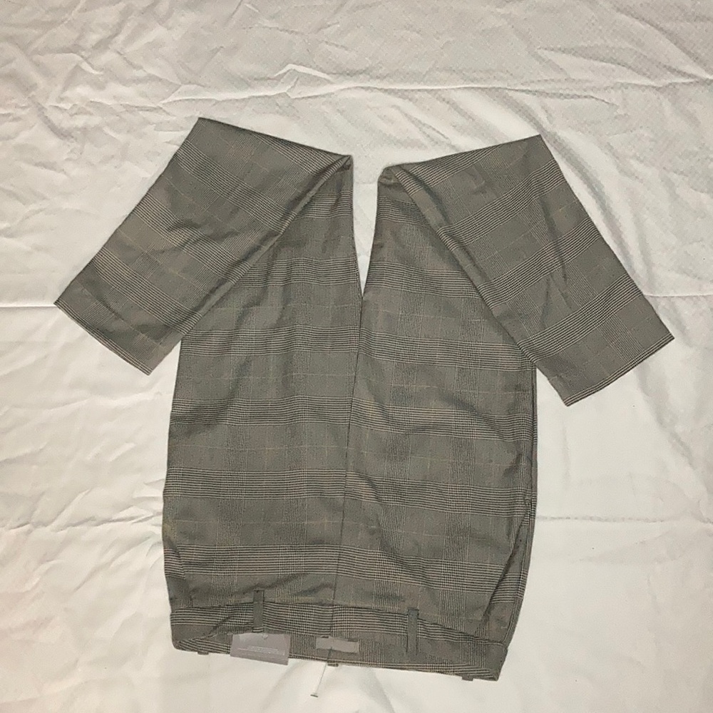 H&M slim fit plaid dress pants.